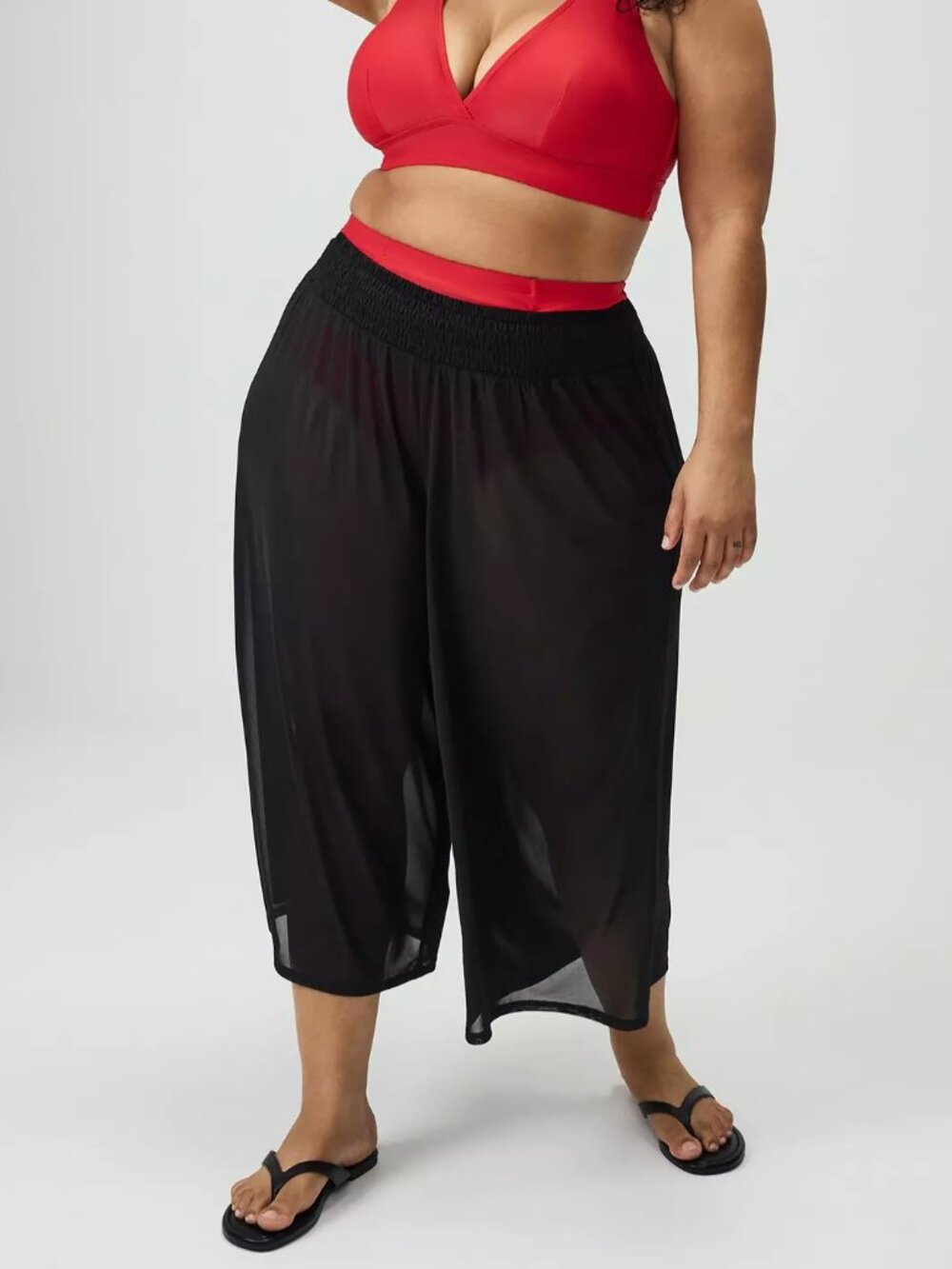 ❤️NWT TORRID HIGH RISE MESH SWIM COVER-UP PANTS - FLOWY & SHEER - PLUS SIZE